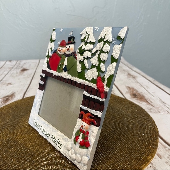 Love Never Melts Snowman Photo Picture Frame - Picture 4 of 11